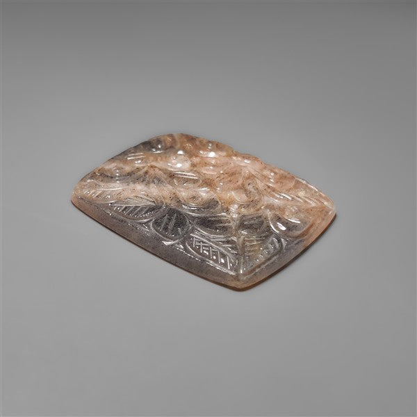 Black Sunstone Mughal Carving