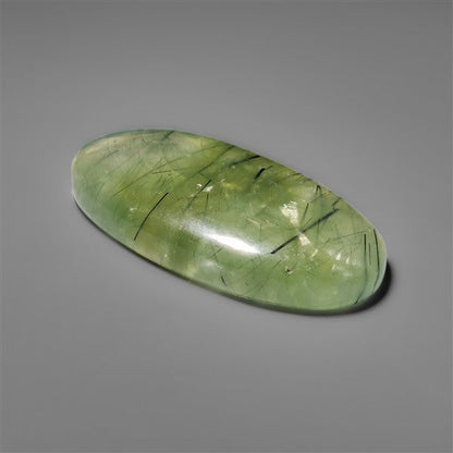 Black Tournalinated Prehnite Cabochon