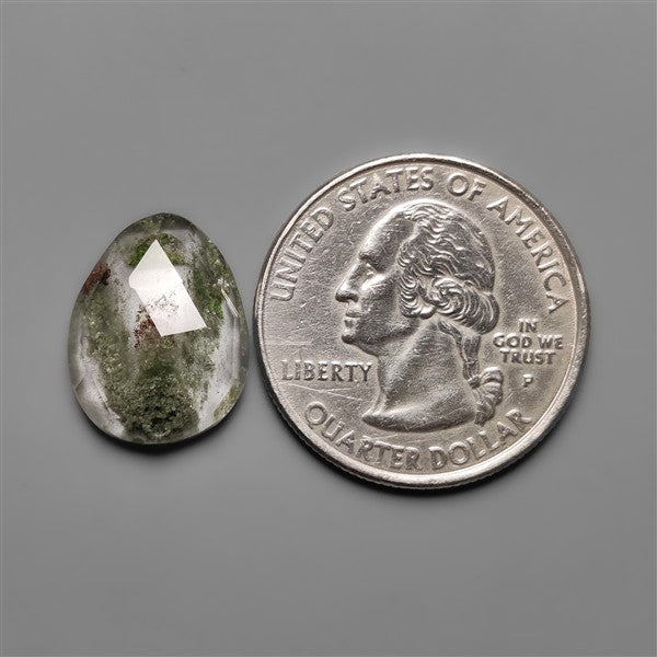 Rose Cut Chlorite in Quartz