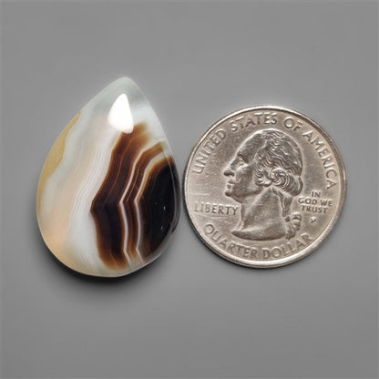 Black Banded Agate Cabochon