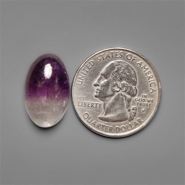 Amethyst In Quartz Cabochon