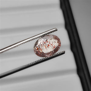 Faceted Lepidocrocite In Quartz