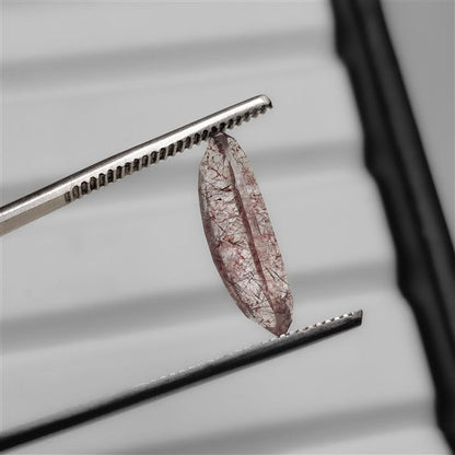 Faceted Lepidocrocite In Quartz