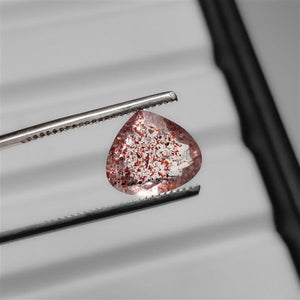 Faceted Lepidocrocite In Quartz