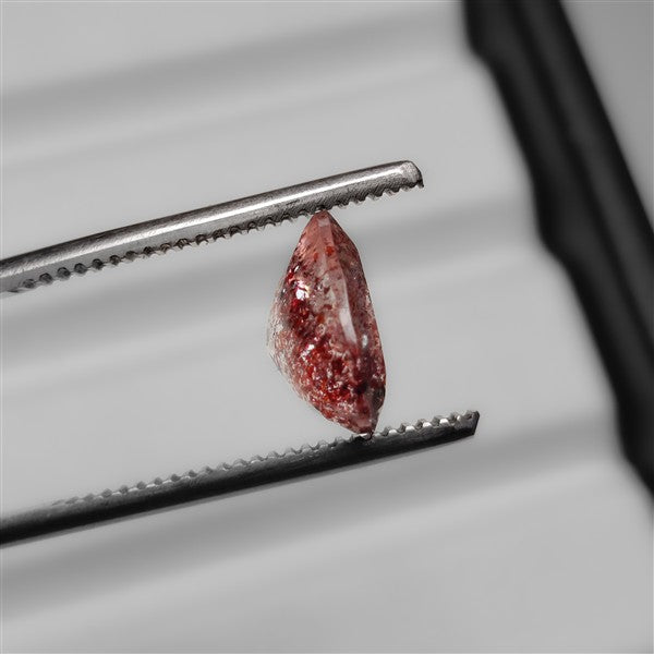 Faceted Lepidocrocite In Quartz