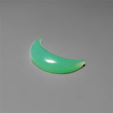 Chrysoprase Crescent Carving