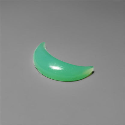 Chrysoprase Crescent Carving