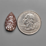 Grey Moonstone Mughal Carving