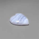 Blue Lace Agate Heart Carving