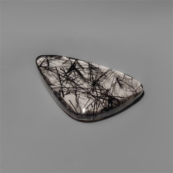 AAA Black Tourmalinated Quartz Cabochon