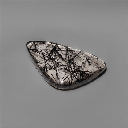 AAA Black Tourmalinated Quartz Cabochon