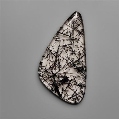 AAA Black Tourmalinated Quartz Cabochon