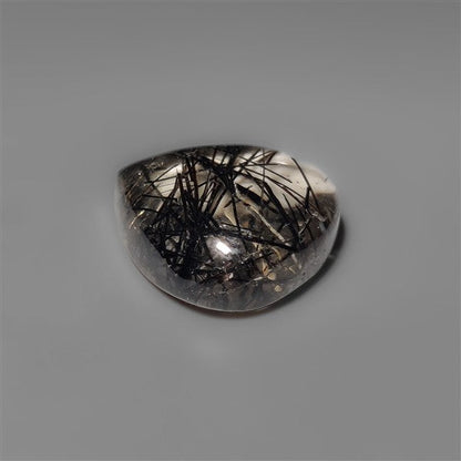 AAA Black Tourmalinated Quartz Cabochon