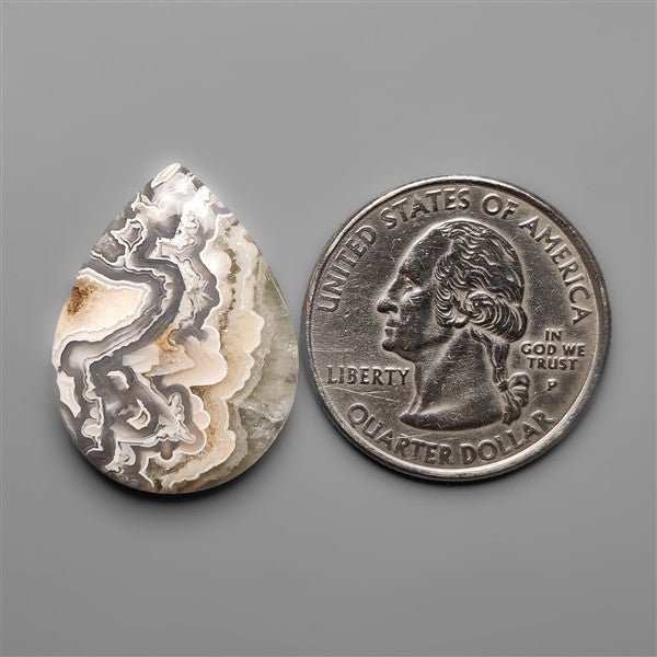Orbicular Crazy Lace Tube Agate