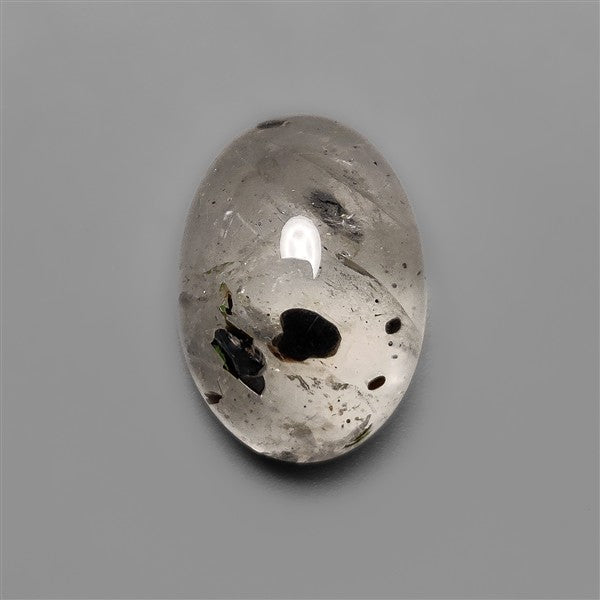 Diopside in Quartz Cabochon