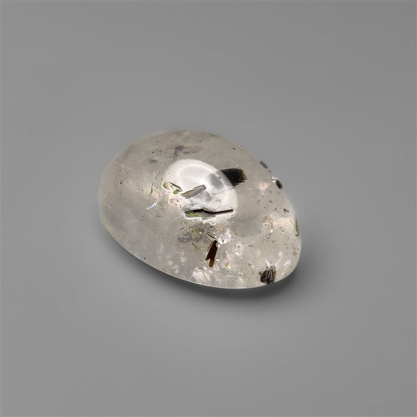 Diopside in Quartz Cabochon