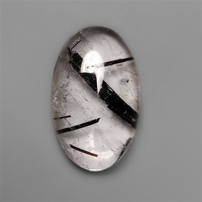 Black Tourmalinated Quartz Cabochon