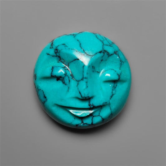Hubei Turquoise Moonface Carving