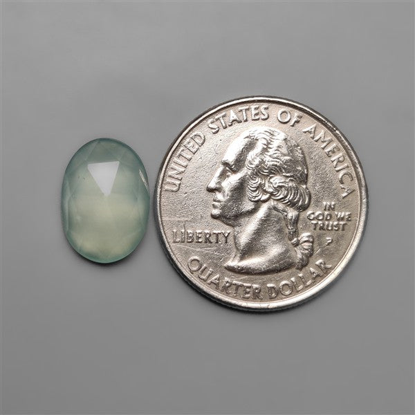 Rose Cut Aqua Chalcedony