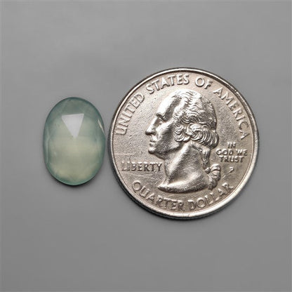 Rose Cut Aqua Chalcedony