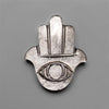 Silversheen Obsidian Evil Eye Hamsa Carving