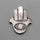Silversheen Obsidian Evil Eye Hamsa Carving