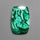 Malachite Cabochon with Selected Patterns