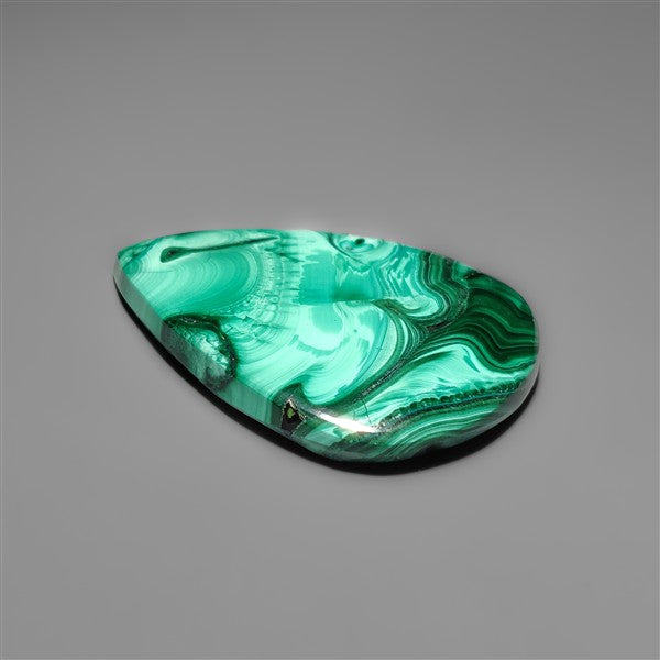 Malachite Cabochon with Selected Patterns