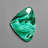 Malachite Cabochon with Selected Patterns