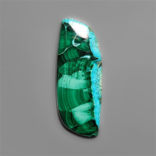 Chrysocolla Malachite Cabochon with Chattoyancy
