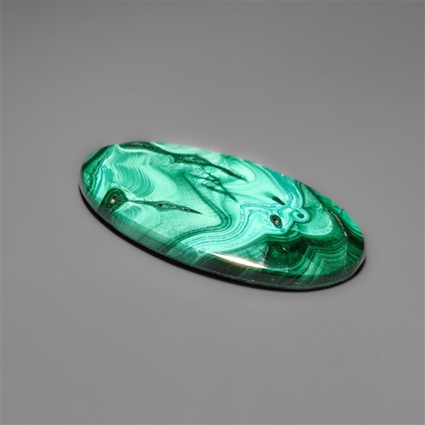 Malachite Cabochon with Selected Patterns