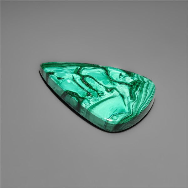 Malachite Cabochon with Selected Patterns