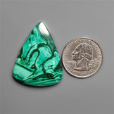 Malachite Cabochon with Selected Patterns