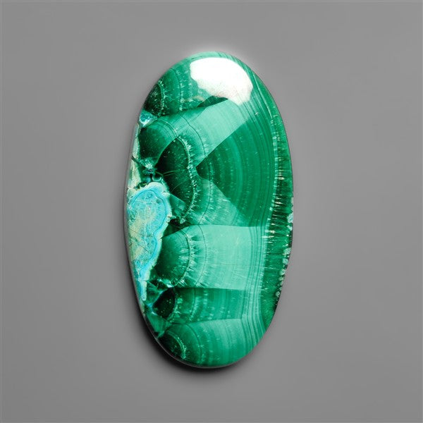 Malachite Cabochon with Selected Patterns