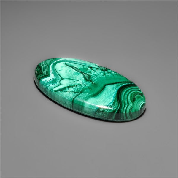 Malachite Cabochon with Selected Patterns