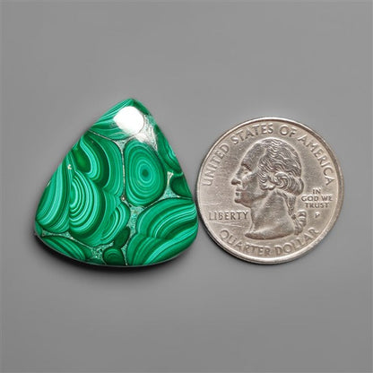 Malachite Cabochon with Selected Patterns
