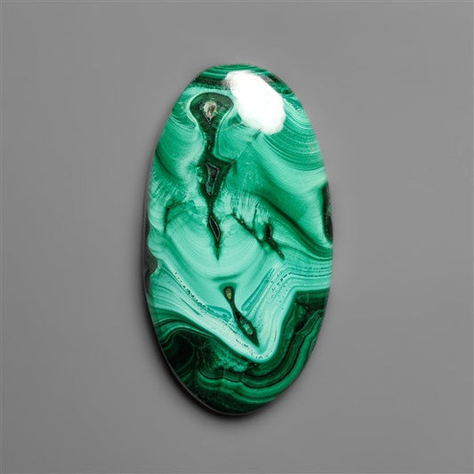 Malachite Cabochon with Selected Patterns
