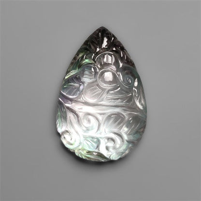 Mother Of Pearl With Himalayan Quartz Mughal Carving Doublet