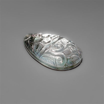 Mother Of Pearl With Himalayan Quartz Mughal Carving Doublet