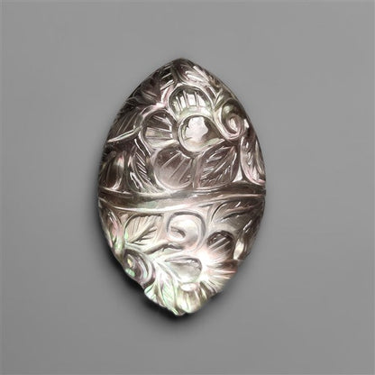 Mother Of Pearl With Himalayan Quartz Mughal Carving Doublet