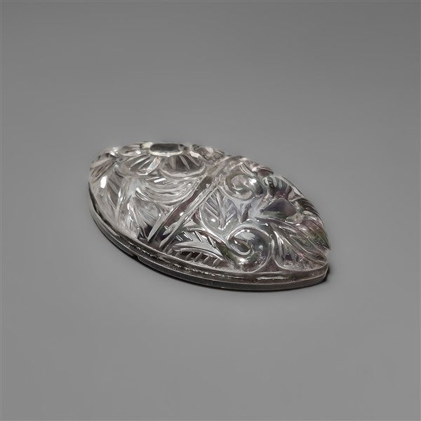 Mother Of Pearl With Himalayan Quartz Mughal Carving Doublet