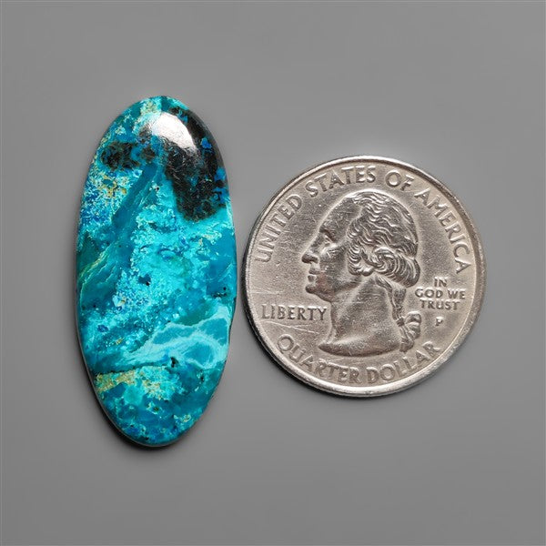 Chrysocolla Shattuckite Cabochon
