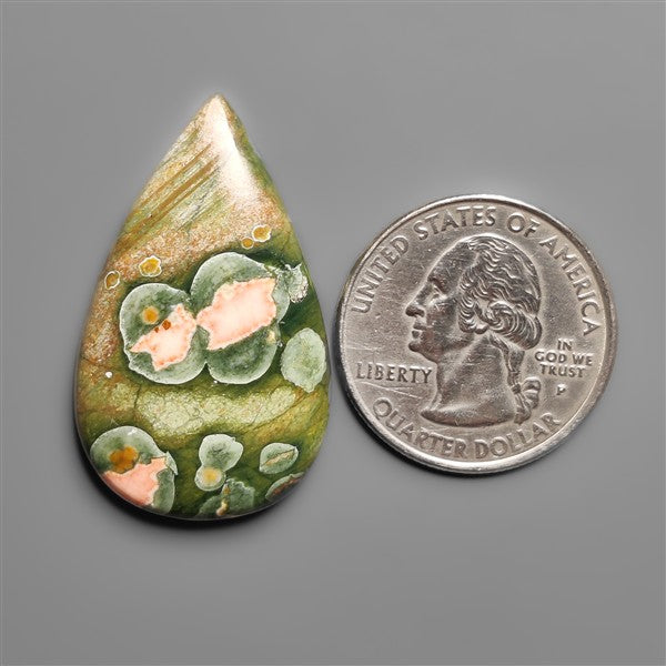 Rainforest Rhyolite Cabochon