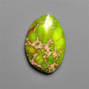 Gaspeite Sediment Mosaic Cabochon