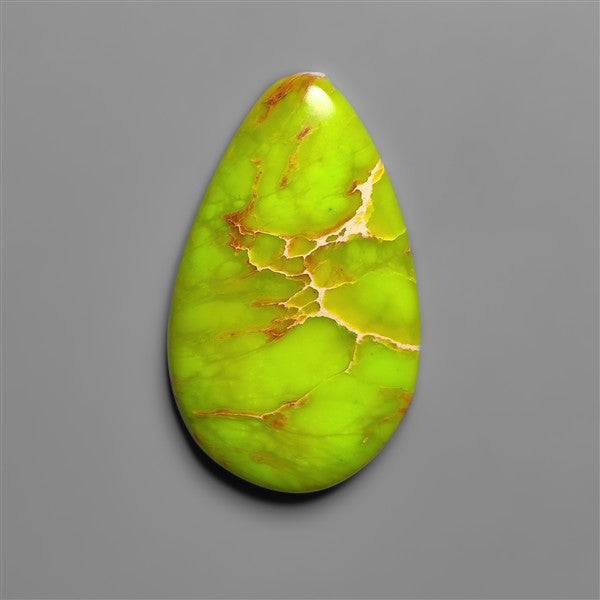 Gaspeite Sediment Mosaic Cabochon