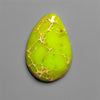 Gaspeite Sediment Mosaic Cabochon