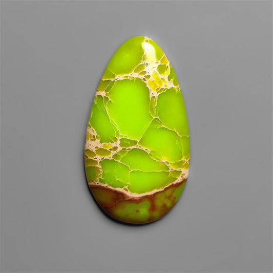 Gaspeite Sediment Mosaic Cabochon