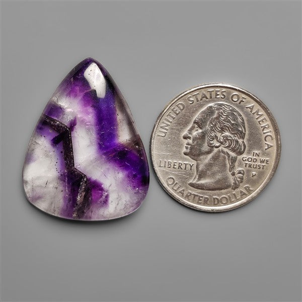 Amethyst In Quartz Cabochon