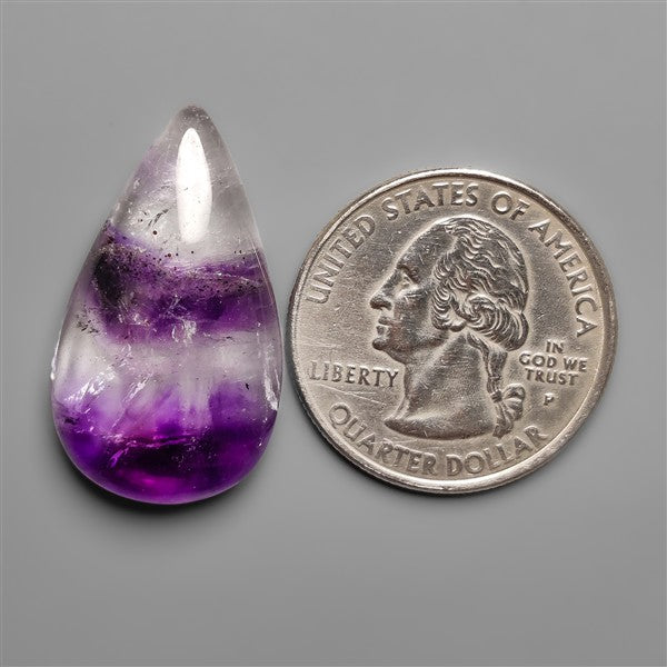 Amethyst In Quartz Cabochon