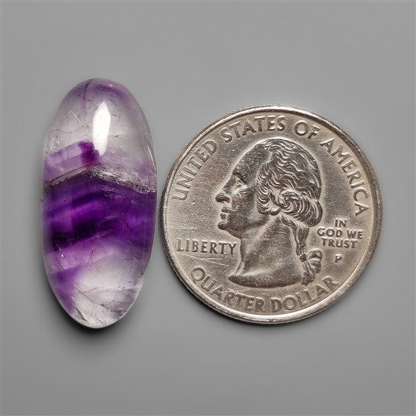 Amethyst In Quartz Cabochon